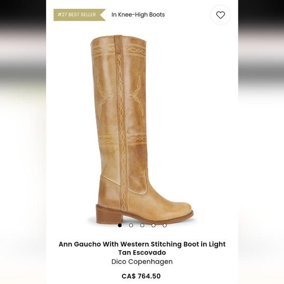 Vintage 70s Longhorn Stitched Campus Frye style Amber leather Western Boots 10 D - Picture 15 of 16